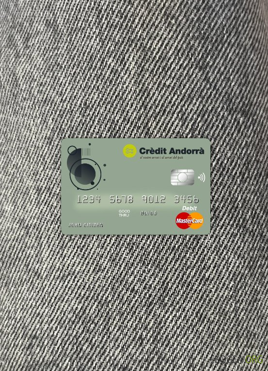 Andorre Crédit Andorre banque master card photolook recto